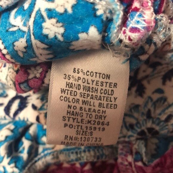 Blue and Purple Floral Umgee Blouse - Picture 7 of 7